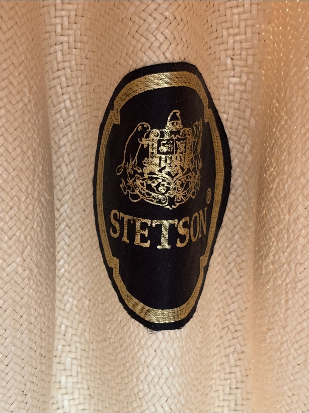 Rare Vintage Stetson Alamo or Grant 5X Shantung Straw Hat - excellent condition! - Picture 13 of 16